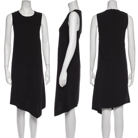 Eileen Fisher Sleeveless Asymmetrical Midi Dress in Black (size S) - Picture 12 of 12